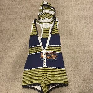 Free people crochet romper / jumper / swimsuit coverup in XS